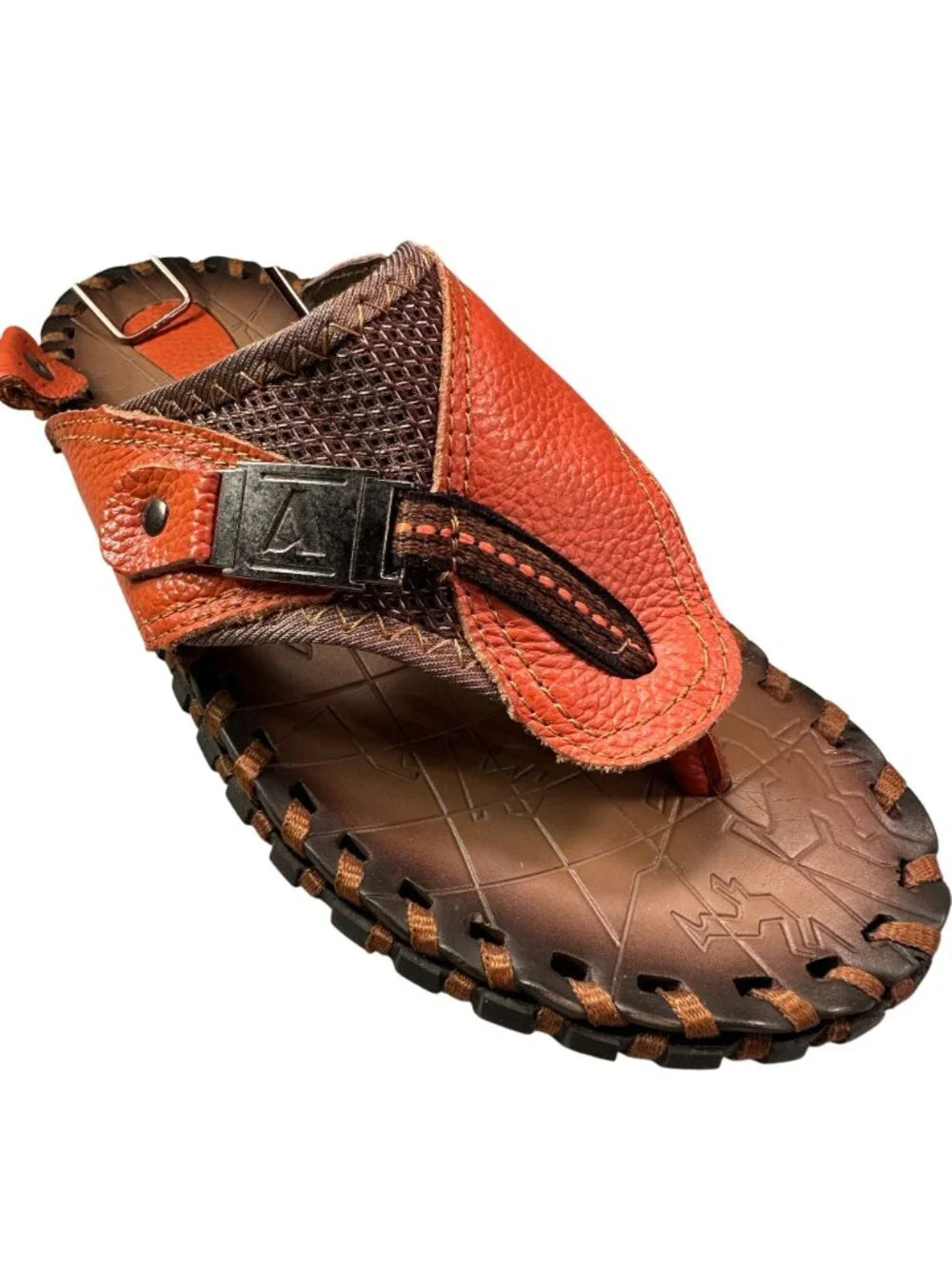 Ivan Troy Angelo Royal Comfort Mens Sandal Italy Leather Sandals Stitched Sole